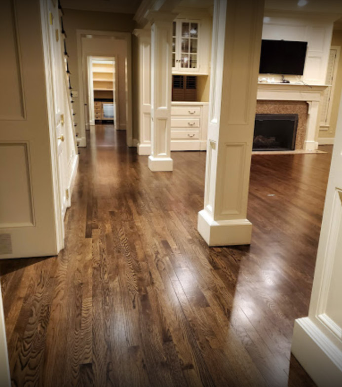 Columbus Wood Floor Hallway