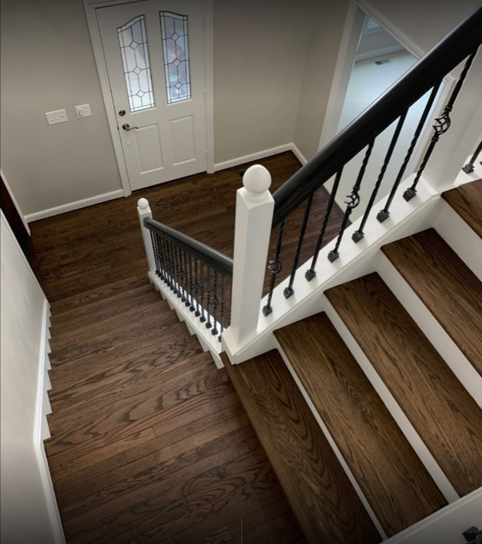 Columbus Wood Floor Stairs