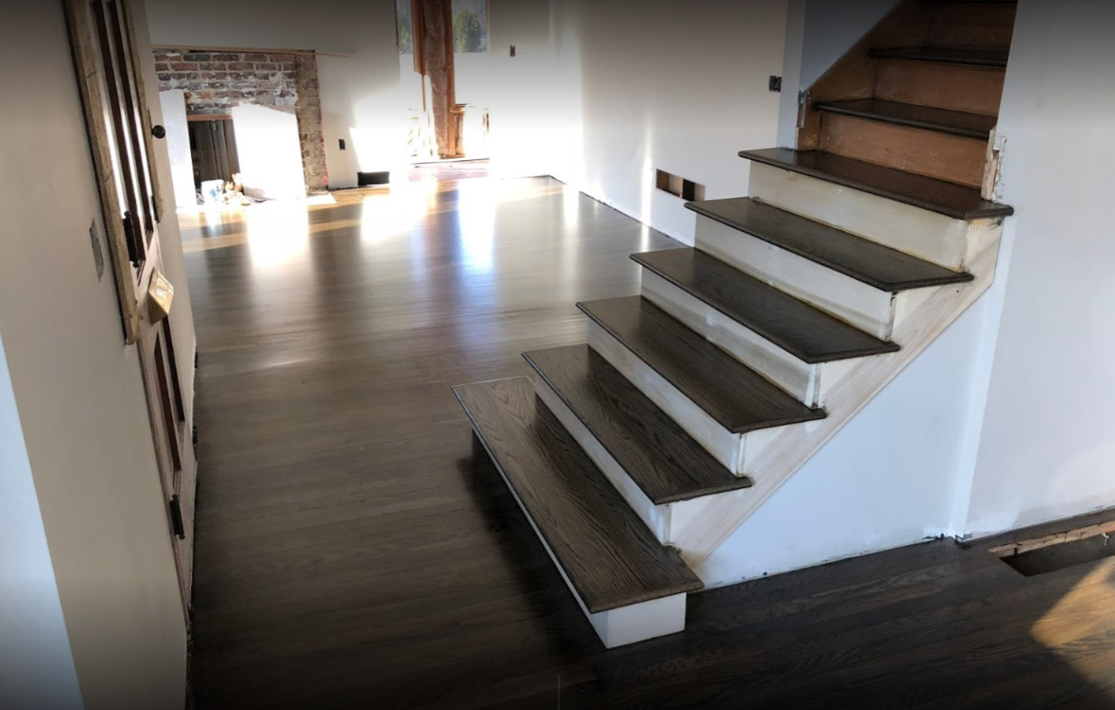 Columbus Wood Floor Stairs